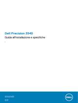 Dell Precision 3540 Manuale del proprietario