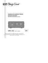 Stageline MPA-102 Manuale utente