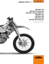 KTM 350 EXC-F Six Days 2015 Manuale del proprietario