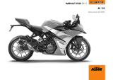 KTM RC 125 2017 Manuale del proprietario