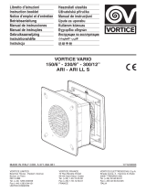 Vortice Vario 150/6" ARI Istruzioni per l'uso
