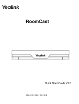 Yealink Yealink RoomCast (EN, CN, DE, FR, ES) V1.0 Guida Rapida