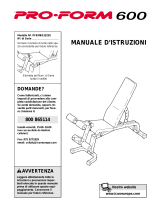 ProForm 600utility Bench Manuale D'istruzioni