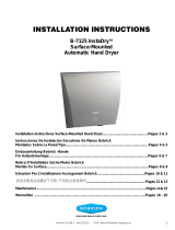 Bobrick B-7125 InstaDry Installation Instructions Manual