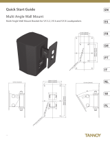 Tannoy VX 8 Loudspeakers Multi Angle Wall Mount Bracket Guida utente