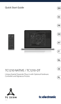 TCElectronic TC1210 NATIVE Professional Guida utente