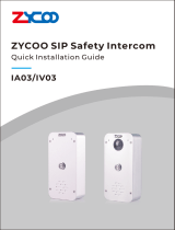 Zycoo IA03 SIP Safety Intercom Quick Guida d'installazione