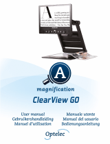 Optelec ClearView GO Manuale utente