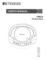 Retekess TR634 CD Boombox Manuale utente