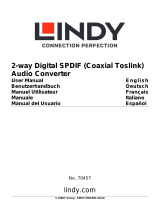 Lindy 2-way Digital SPDIF (Coaxial Toslink) Audio Converter Manuale utente