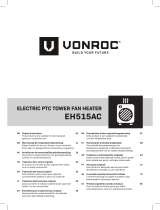 Vonroc EH515AC Electric PTC Tower Fan Heater Manuale utente