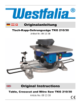 Westfalia Tisch-Kapp und Gehrungssäge TKG 210/30, 1200 Watt Istruzioni per l'uso