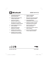 EINHELL AXXIO 18-115 Q Cordless Angle Grinder Manuale utente