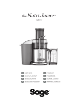 Sage SJE410 the Nutri Juicer Manuale utente