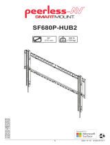 PEERLESS-AV SF680P-HUB2 Flat TV Wall Mount Guida d'installazione