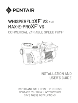 Pentair Max-E-Pro XF VS Manuale utente