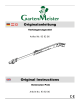 GartenMeister 93 92 06 Extension Pole Manuale utente