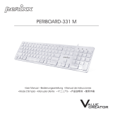 Perixx PERIBOARD-331 M Wired Full-sized Scissor-switch Backlit Keyboard Manuale utente