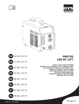 GYS PROTIG 160 DC LIFT Manuale del proprietario