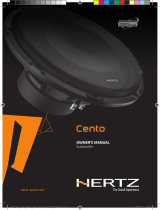 Hertz CS 300 S2 CBA 250 Active Subwoofer Manuale del proprietario