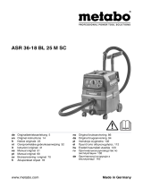 Metabo ASR 36-18 BL 25 M SC Istruzioni per l'uso