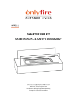 onlyfire FP011 Tabletop Fire Pit Manuale utente