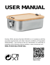 MOB MO6301 Stainless Steel Lunch Box Manuale utente