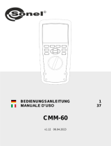 Sonel CMM-60 Manuale utente