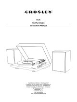 Crosley C62C-BK4 Bluetooth Record Player Manuale utente
