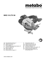 Metabo MKS 18 LTX 58 Cordless Metal Cutting Circular Saw Istruzioni per l'uso
