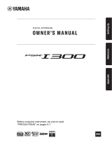 Yamaha PSR-I300 Manuale del proprietario
