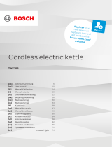Bosch TWK70B Series Cordless Electric Kettle Manuale utente