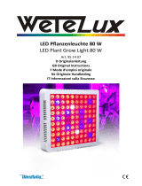 Wetelux 95 14 07 LED Plant Grow Light 80 W Manuale utente