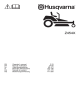 Husqvarna Z454XS Zero Turn Lawn Mower Manuale utente