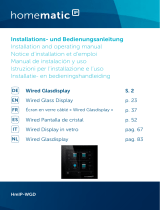 HomeMatic IP HmIP-WGD Wired Glass Display Manuale utente