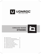 Vonroc ET503DC Cordless Tacker Manuale utente
