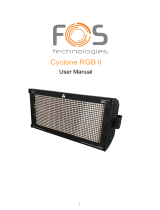 FOS technology 514-A019-024A-8 Cyclone RGB II LED Lights Manuale utente