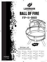 LANDMANN Feuerkorb "Ball of Fire", 89,5 x 79,5 cm Istruzioni per l'uso