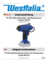 Westfalia 942812 ALP18 18 Volt Battery-Powered Air and Compressor Pump Manuale utente