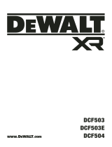 DeWalt DCF503 XR 3 by 8 Inch Open Head Ratchet Manuale utente