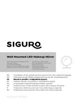 SIGURO SGR-LM-T470SU Wall Mounted LED Makeup Mirror Manuale utente