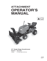 Simplicity ATTACHMENT 42" SINGLE-STAGE SNOWTHROWER 1695969 Manuale utente