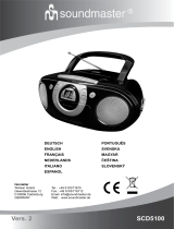 Soundmaster SCD5100 Radio CD Player Manuale utente