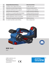G de BSR 18-0 Cordless Belt Sander Manuale utente