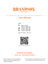 Brandson 305698 Ceramic Fan Heater Manuale utente