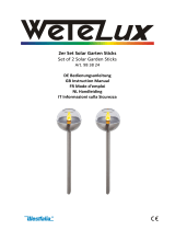 Wetelux 98 38 24 Set of 2 Solar Garden Sticks Manuale utente
