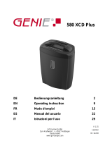 Genie 580 XCD Plus Shredder Manuale utente