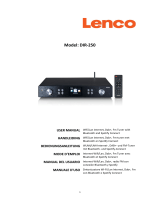 Lenco DIR-250 Bluetooth Internet Radio Manuale utente