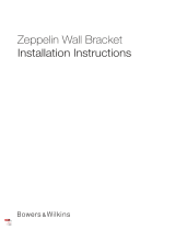 Bowers Wilkins 749ZPWLBKT Zeppelin Wall Bracket Manuale utente