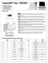 EXHAUSTO VEX40T/InspirAIR Top - remote control/betjeningspanel/Fernbedienungen Istruzioni per l'uso